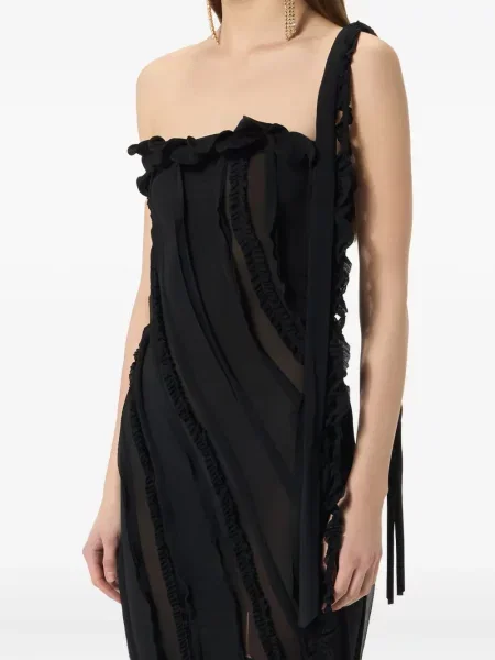 Rochie de seară Blumarine drapată negru
