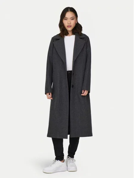 ONLY Демісезонний плащ Emma сірий