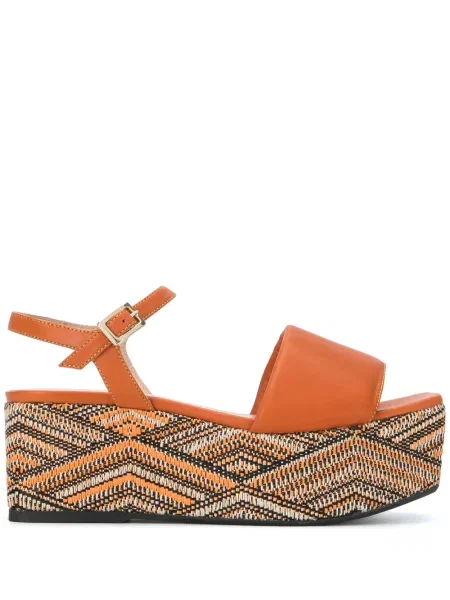 Espadrile Madison.maison din piele portocaliu