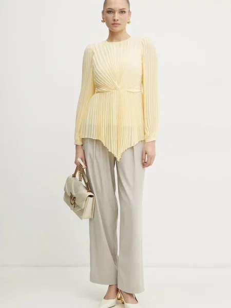 Блузка Twinset однотонна жовтий