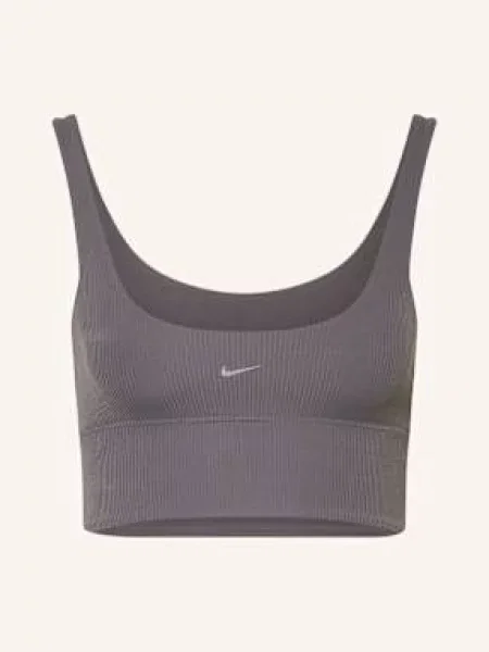 Nike Sportovní Podprsenka Zenvy černošedá