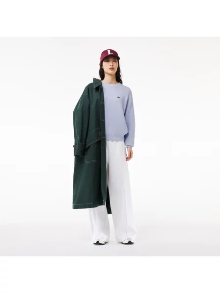 Свитер Lacoste с круглым вырезом голубой