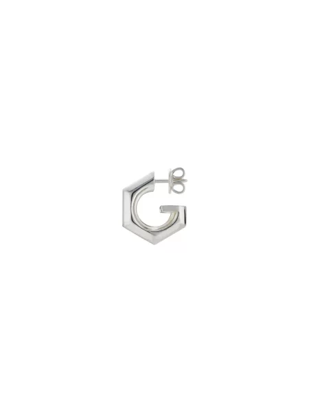 Kolczyki Gucci z logo szare
