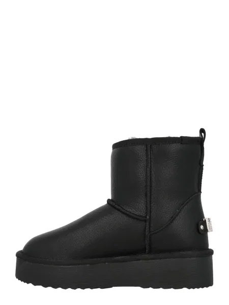 Kožené čižmy Steve Madden čierna