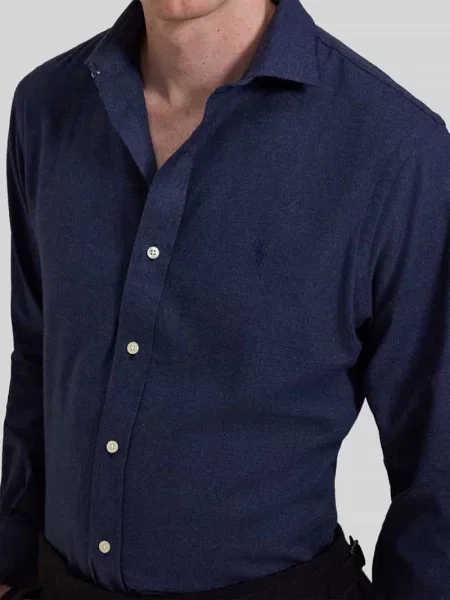 Koszula casualowa o kroju regular fit z mieszanki bawełny Polo Ralph Lauren granatowa