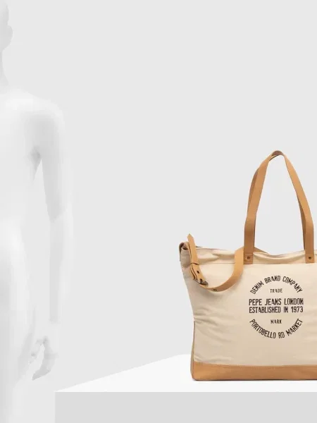 Сумка Pepe Jeans бежевая