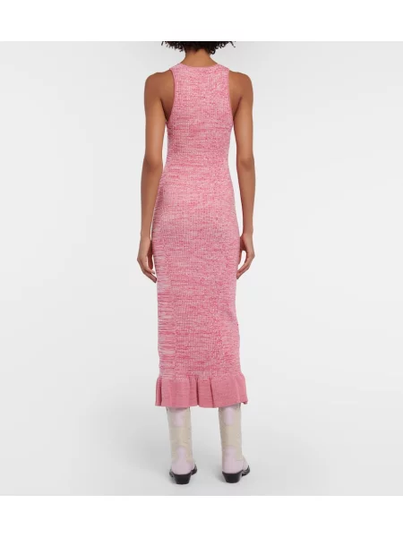 Rochie midi Ganni tricotate până la genunchi de costum