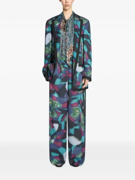 Sacou Dries Van Noten albastru
