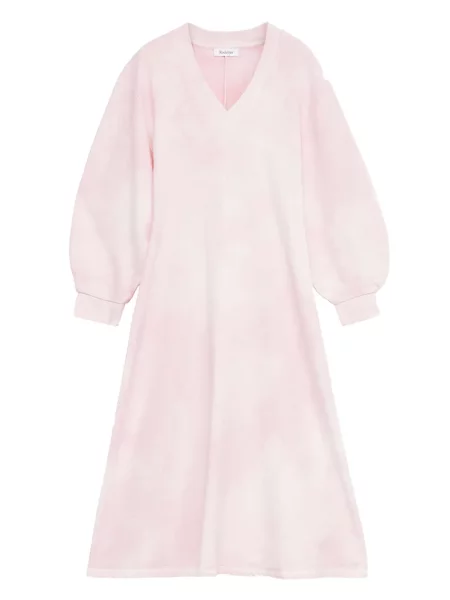 Rochie midi Rodebjer cu decolteu în V până la genunchi de costum roz