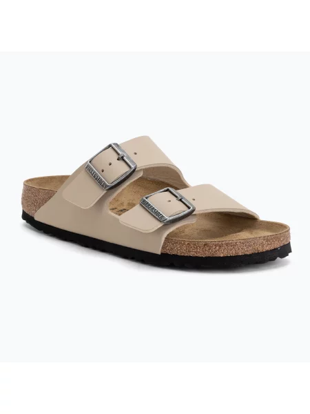Šľapky BIRKENSTOCK Arizona Birko-Flor Narrow sandcastle béžová