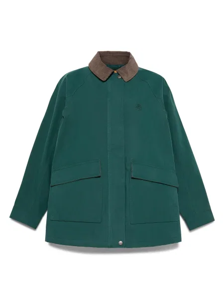 TIMBERLAND Geacă de primăvară-toamnă ciocolatiu / smarald verde