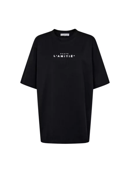 Koszulka Haute L'amitié koronkowa czarna