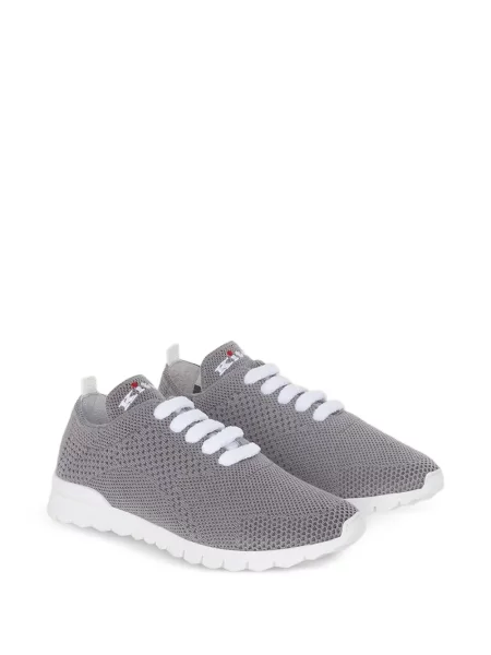 Sneakerși Kiton din cașmir gri