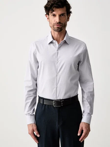 Calvin Klein cămașă pentru bărbați din cu albastru