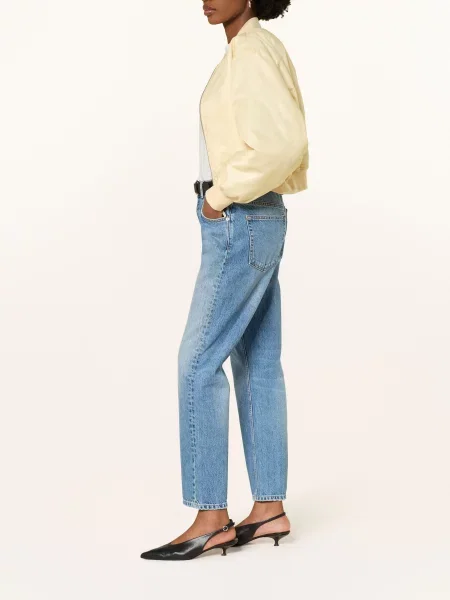 Anine Bing Rovné Džíny Kate tidal blue washed blue modré