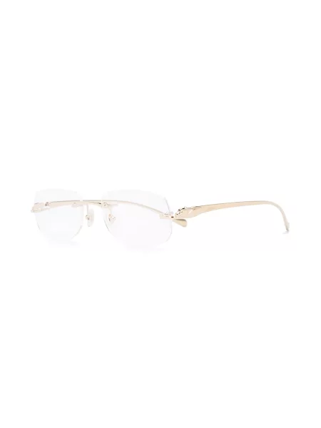 Saulės akiniai Cartier Eyewear auksinė