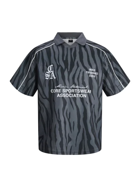 Jack & Jones Junior Majica JCODust tamo siva / crna bijela