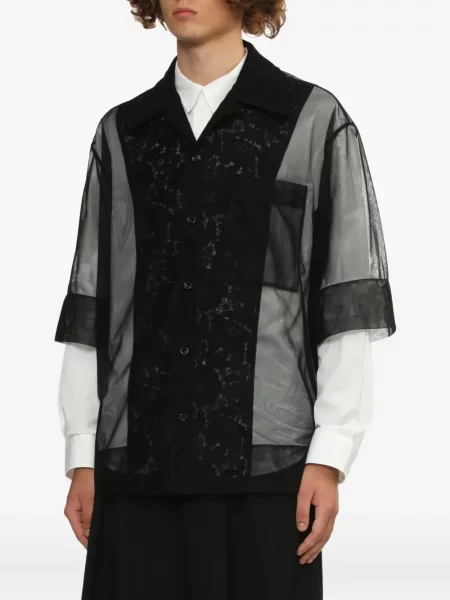 Cămașă Simone Rocha plasă negru