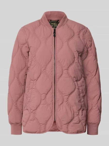 Kurtka pikowana ze stójką i wpuszczanymi Superdry