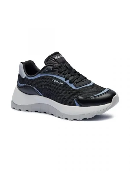 Calvin Klein Sneakers cu adaos de piele negru