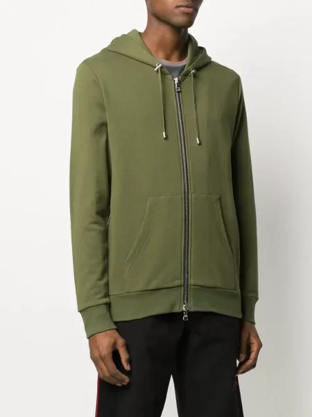 Hanorac cu glugă Balmain cu autograf verde