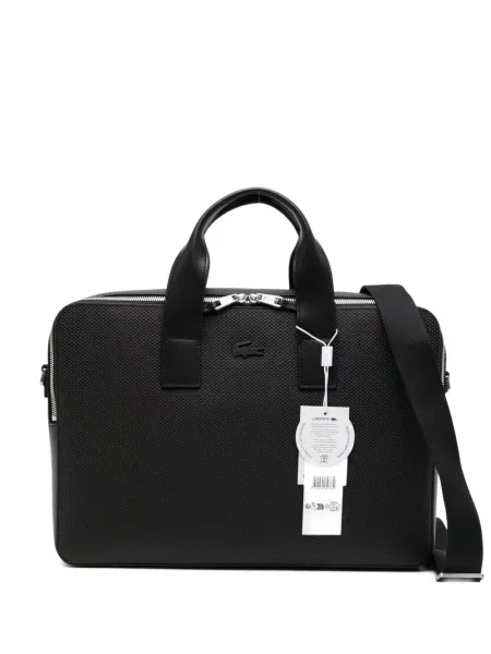 Geantă pentru laptop Lacoste negru