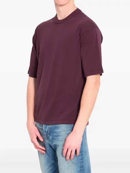 Tricou Roberto Collina cu nervuri violet