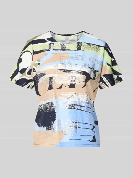 T-shirt we wzór na całej powierzchni z okrągłym dekoltem Betty Barclay