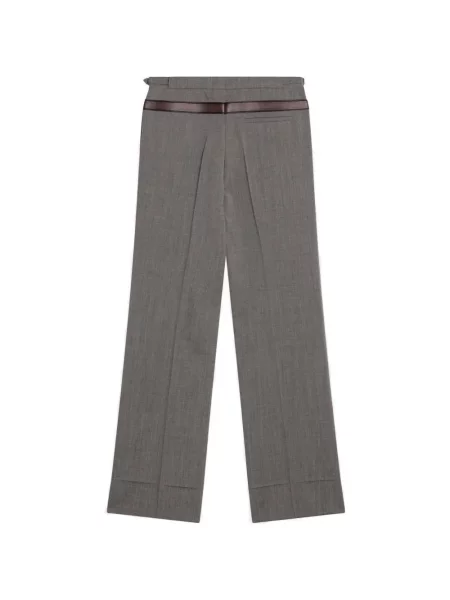 Cu centură pantaloni Prada gri