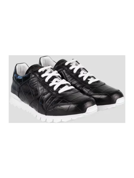 Sneakersy Kiton skórzane czarne