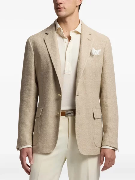 Sacou Ralph Lauren Purple Label cu model herringbone violet