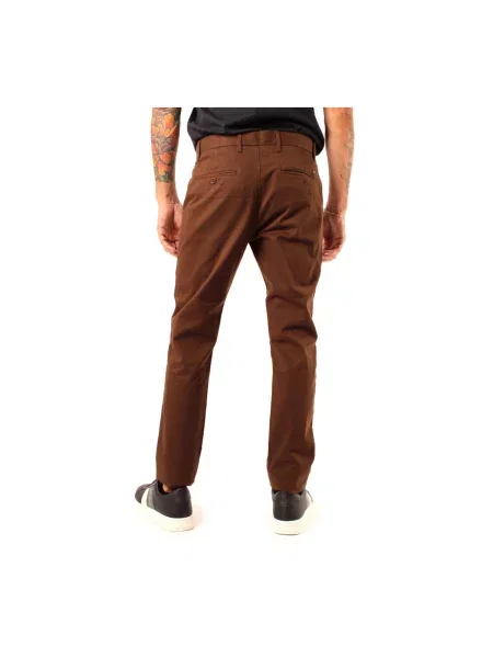 Pantaloni Tommy Hilfiger maro