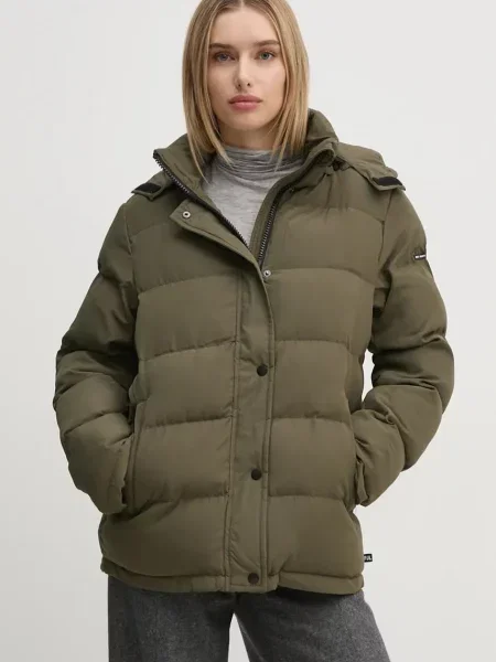 Яке Pepe Jeans BIBI SHORT зимен модел зелено