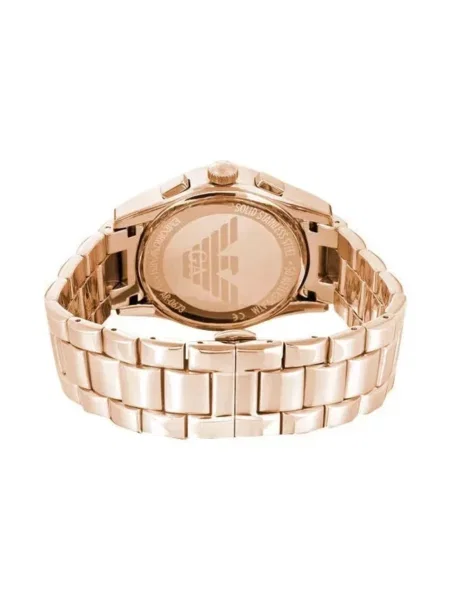 Lniany zegarek Emporio Armani różowy