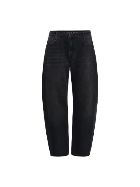 Szerokie jeansy My Essential Wardrobe retro czarne