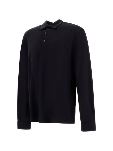 Lung tricou polo Herno negru
