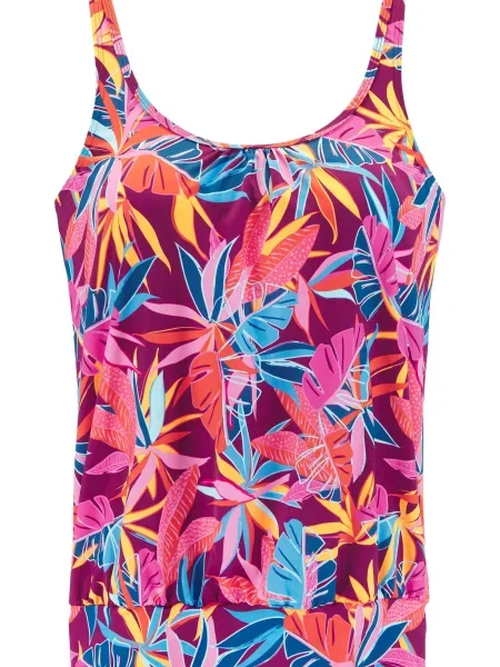 BUFFALO Tankini top azur / curry / mov zmeură / portocaliu homar galben