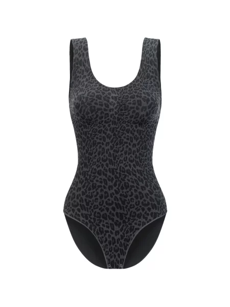 Cfab Alakformáló body Tank Bodysuit Sculpting Shapewear mit Slip farmer fekete