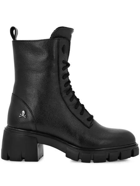 Botine Philipp Plein din piele negru