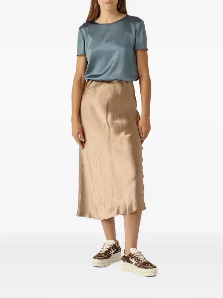 Satenska kratak majica Max Mara plava