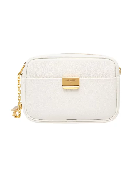 Torebka crossbody Patrizia Pepe skórzana biała