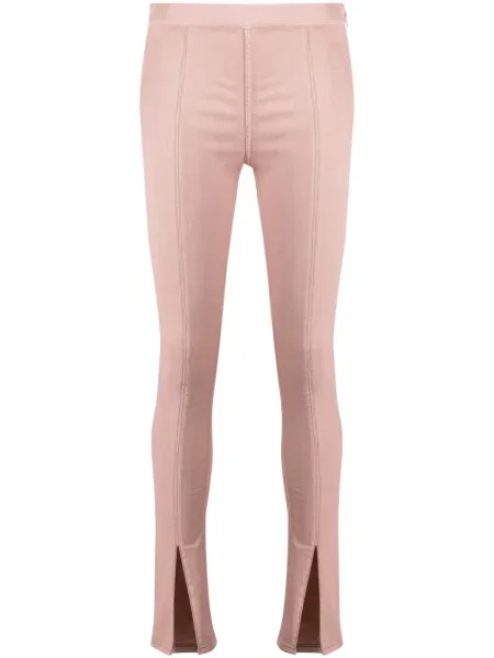 Leggings Rick Owens Drkshdw cu crăpătură roz