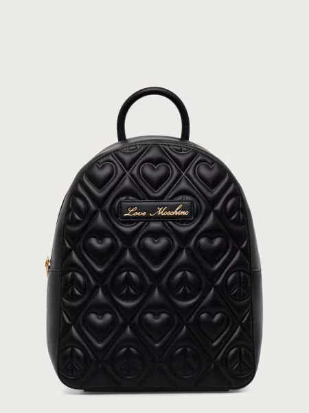 Love Moschino rucsac pentru femei cu imitație de piele negru