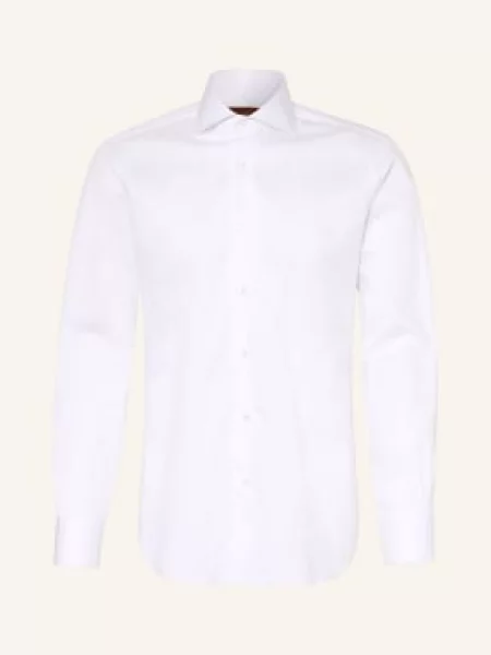 Barba Napoli Koszula O Kroju Slim Fit weiss biała