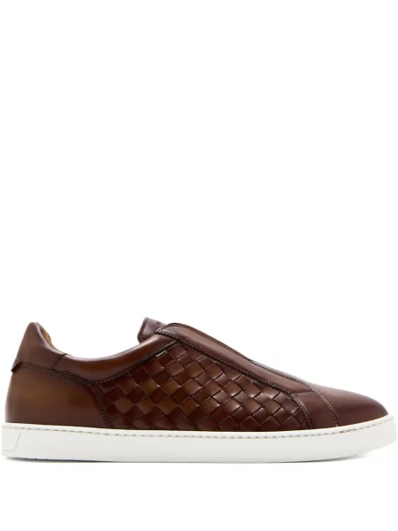 Sneakerși Magnanni din piele slip-on maro