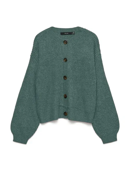 VERO MODA Geacă tricotată VMLea închis verde