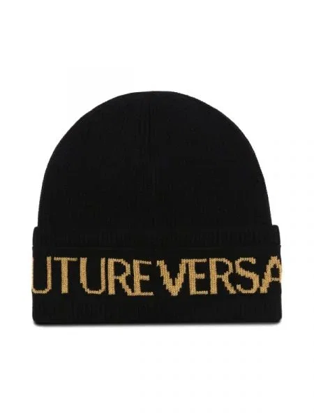 Versace Jeans Couture Căciulă cu adaos de lână negru