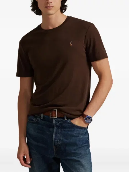 Ριγέ polo Polo Ralph Lauren με κουκούλα με αυτόγραφο λευκό