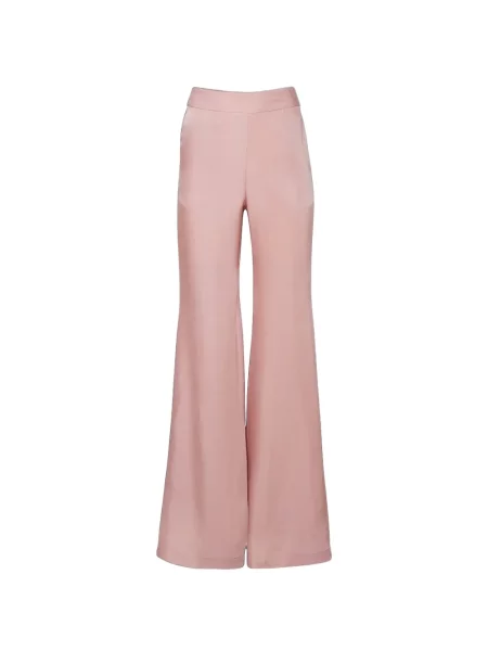 Pantaloni Fleur Du Mal evazate roz
