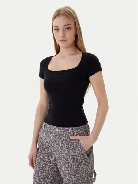 Tommy Jeans Tričko čierna
